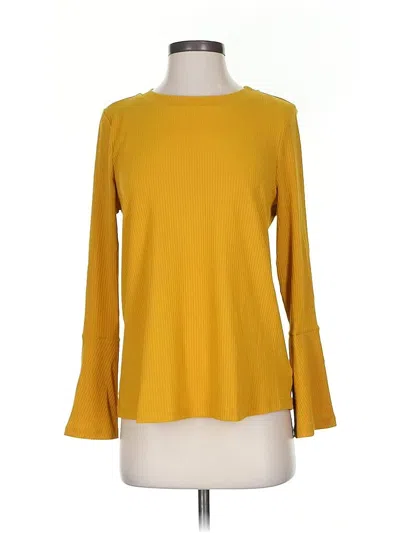 Pre-owned Skies Are Blue 3/4 Sleeve T-shirt In Yellow