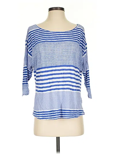 Pre-owned Skies Are Blue 3/4 Sleeve T-shirt In Blue