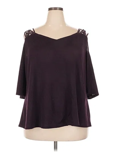 Pre-owned Skies Are Blue 3/4 Sleeve T-shirt In Burgundy