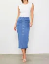 Skies Are Blue Ahead Skirt In Blue Skies In Multi