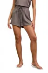 Skies Are Blue Amber Scuba Shorts In Charcoal Mole In Neutral