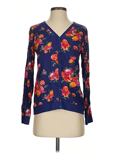 Pre-owned Skies Are Blue Cardigan Sweater In Blue