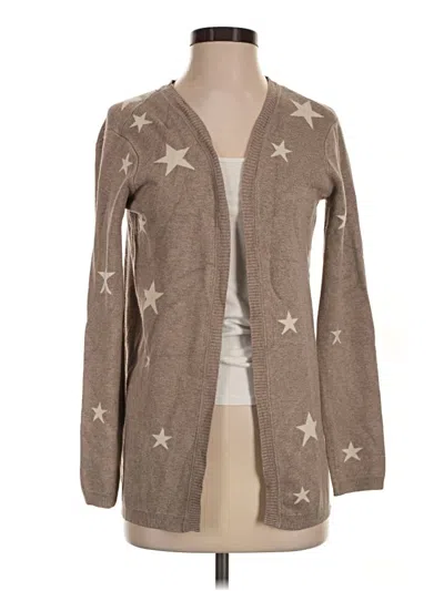 Pre-owned Skies Are Blue Cardigan Sweater In Brown