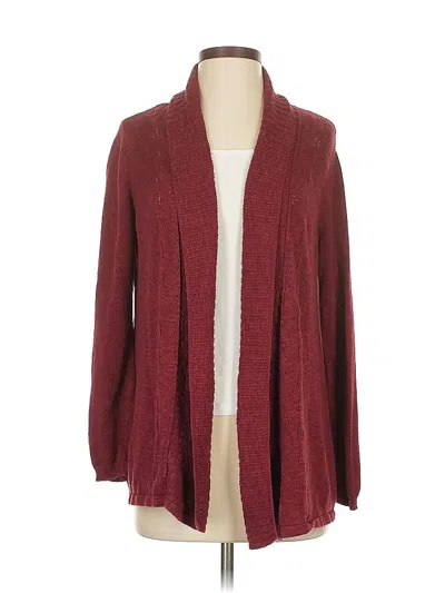 Pre-owned Skies Are Blue Cardigan Sweater In Burgundy