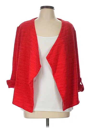 Pre-owned Skies Are Blue Cardigan Sweater In Red