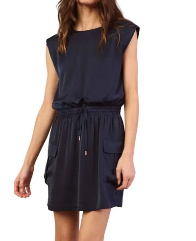 Skies Are Blue Cargo Mini Dress In Navy In Blue