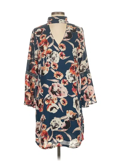 Skies Are Blue Casual Dress In Blue