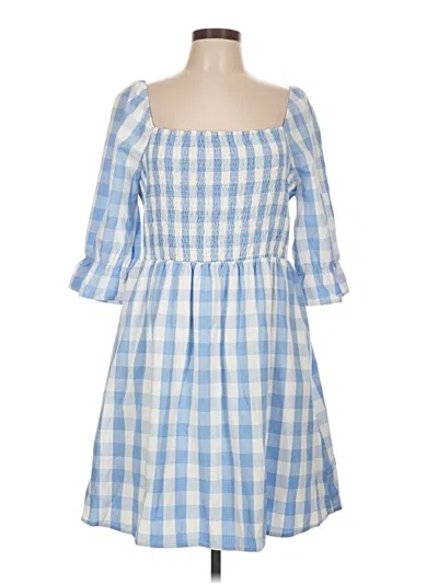 Skies Are Blue Casual Dress In Blue