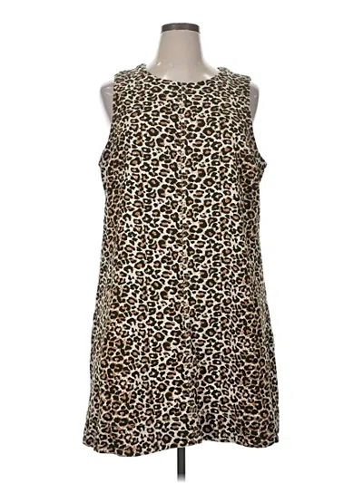 Pre-owned Skies Are Blue Casual Dress In Brown