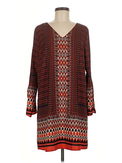 Pre-owned Skies Are Blue Casual Dress In Brown
