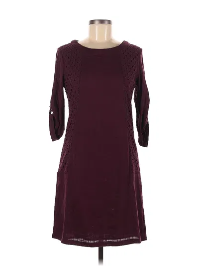 Pre-owned Skies Are Blue Casual Dress In Burgundy