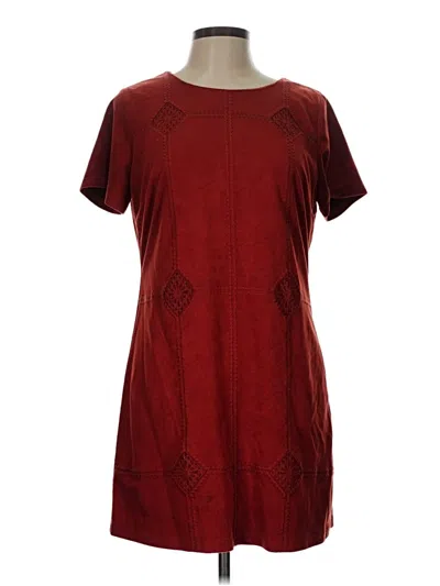 Pre-owned Skies Are Blue Casual Dress In Burgundy