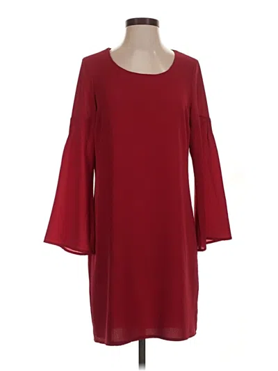 Pre-owned Skies Are Blue Casual Dress In Burgundy