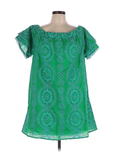 Skies Are Blue Casual Dress In Green
