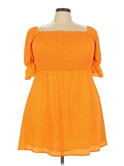 Pre-owned Skies Are Blue Casual Dress In Orange