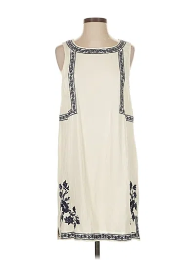 Pre-owned Skies Are Blue Casual Dress In White