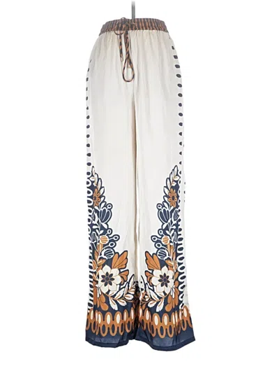 Pre-owned Skies Are Blue Casual Pants In Ivory