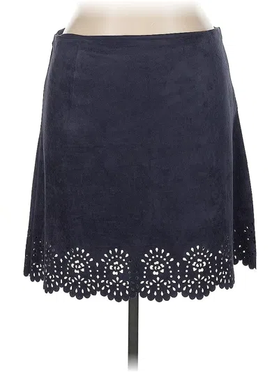 Skies Are Blue Casual Skirt In Blue