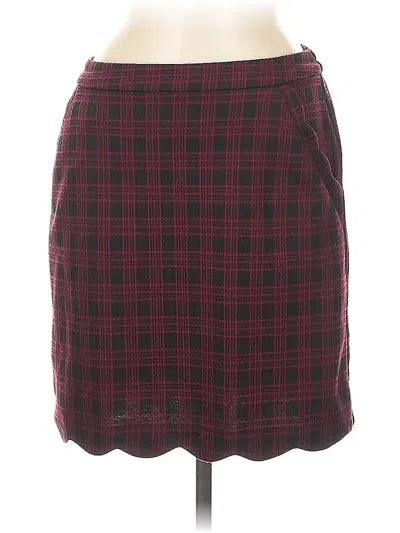 Pre-owned Skies Are Blue Casual Skirt In Burgundy