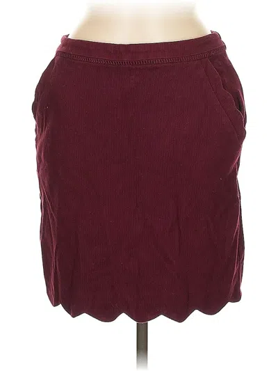 Pre-owned Skies Are Blue Casual Skirt In Burgundy