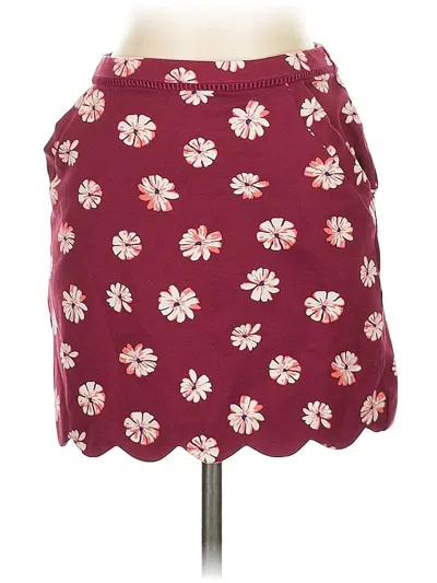 Pre-owned Skies Are Blue Casual Skirt In Burgundy