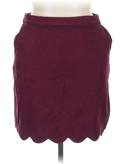 Pre-owned Skies Are Blue Casual Skirt In Burgundy