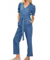 Skies Are Blue Catalina Jumpsuit In Blue In Blue