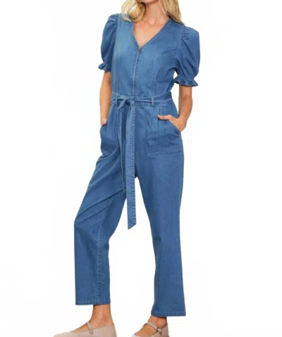 Skies Are Blue Catalina Jumpsuit In Blue