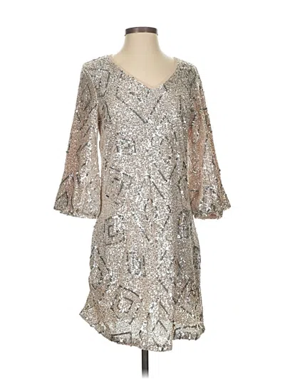 Pre-owned Skies Are Blue Cocktail Dress In Silver