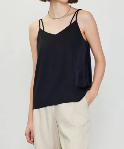 Skies Are Blue Double Strap Tank Top In Black