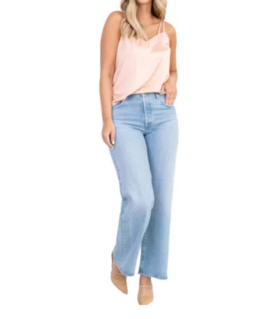 Skies Are Blue Double Strap Tank Top In Rose Gold In Multi