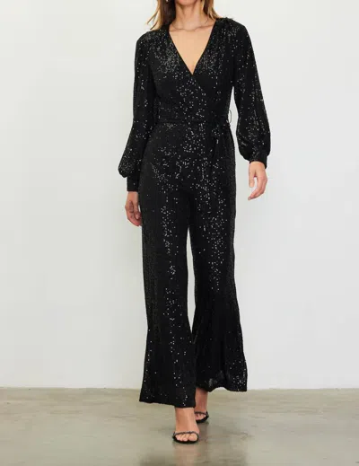 Skies Are Blue Dream In Disco Jumpsuit In Black