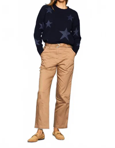 Skies Are Blue Elisabeth Pants In Khaki In Blue
