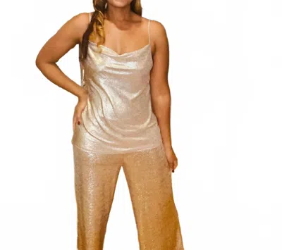 Skies Are Blue Fancy Sparkle Set In Champagne In Brown