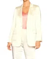Skies Are Blue Holiday Spirit Blazer In Cream In White