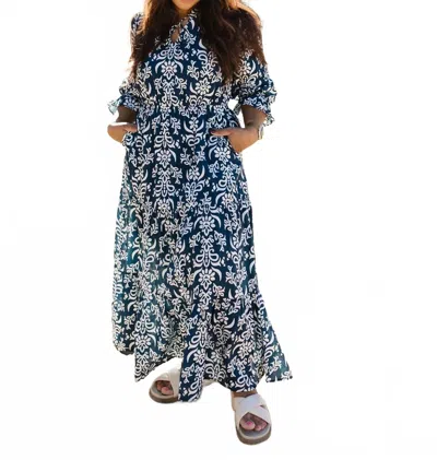 Skies Are Blue Honey Maxi Dress In Navy In Blue