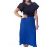 Skies Are Blue In Due Time Skirt In Cobalt In Blue