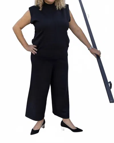 Skies Are Blue Just What You Need Mock Neck Top In Black