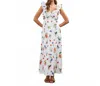 Skies Are Blue Sugar Pie Poplin Maxi Dress In White In White