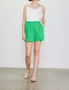 SKIES ARE BLUE KELLY TAILORED SHORTS IN GREEN