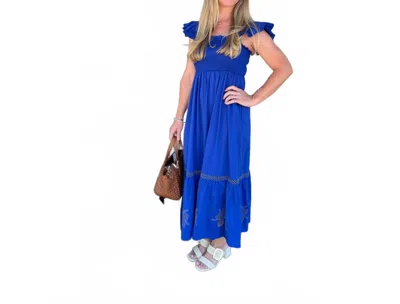 Skies Are Blue Kendra Maxi Dress In Blue