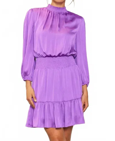 Skies Are Blue Lillian Mini Dress In Purple