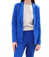 Skies Are Blue Long Sleeve Blazer In Cobalt Blue In Blue
