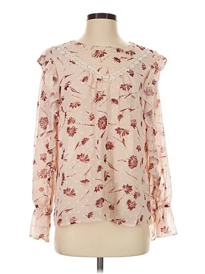 Pre-owned Skies Are Blue Long Sleeve Blouse In Ivory