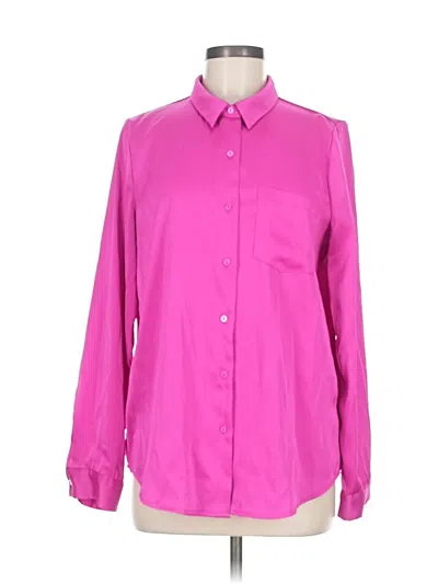 Pre-owned Skies Are Blue Long Sleeve Blouse In Pink