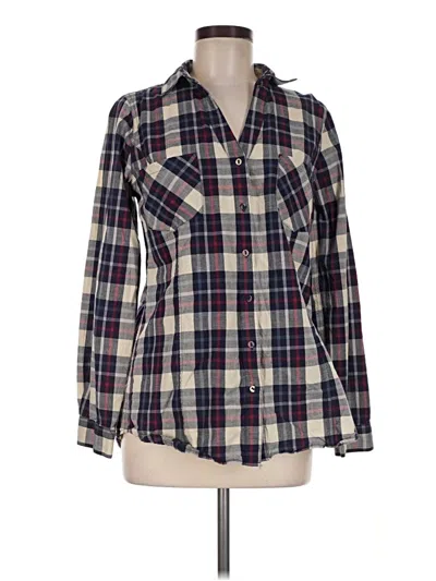 Pre-owned Skies Are Blue Long Sleeve Button Down Shirt In Blue