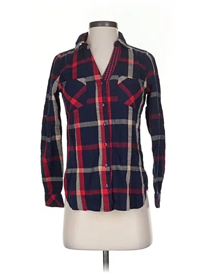 Pre-owned Skies Are Blue Long Sleeve Button Down Shirt In Red