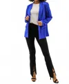 Skies Are Blue Long Sleeve Collared Blazer In Blue In Blue