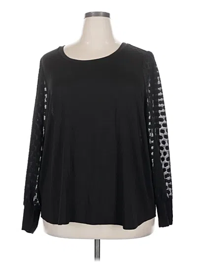 Pre-owned Skies Are Blue Long Sleeve T-shirt In Black