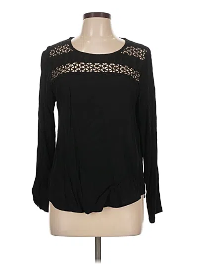 Pre-owned Skies Are Blue Long Sleeve T-shirt In Black